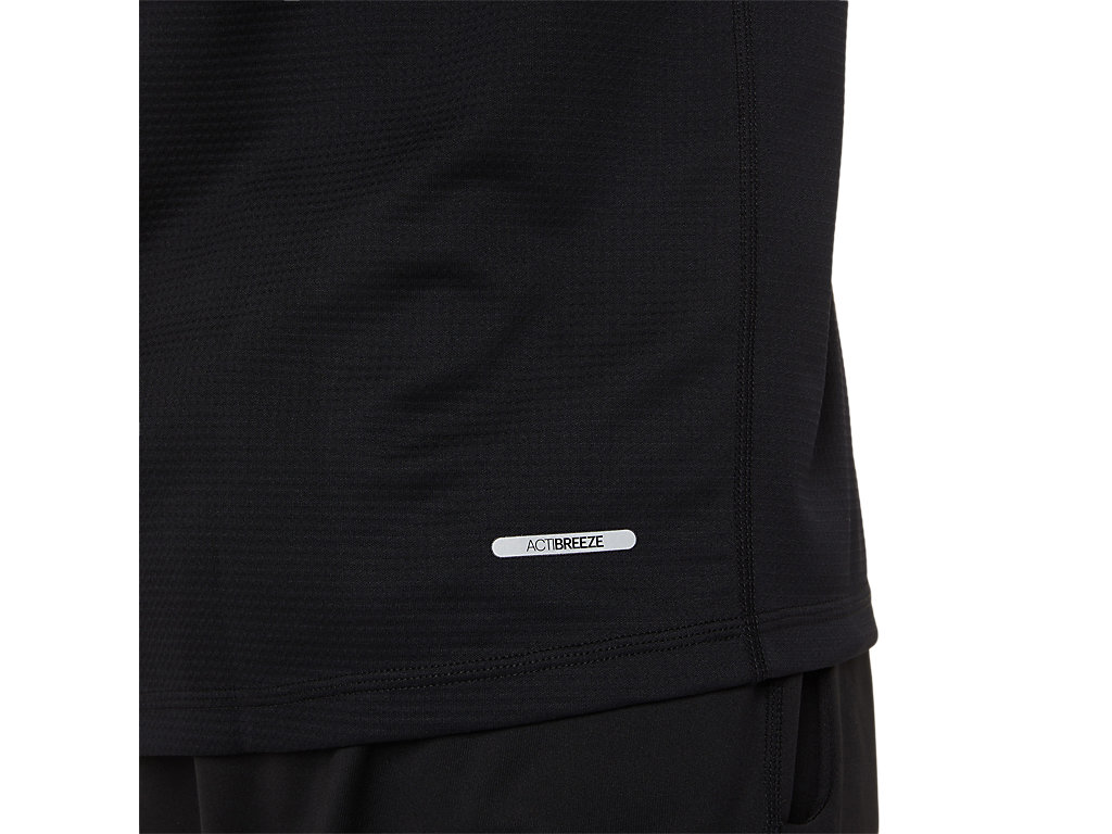 Men's Asics Active Sleeve T Shirts Black | 6953-OHMJR