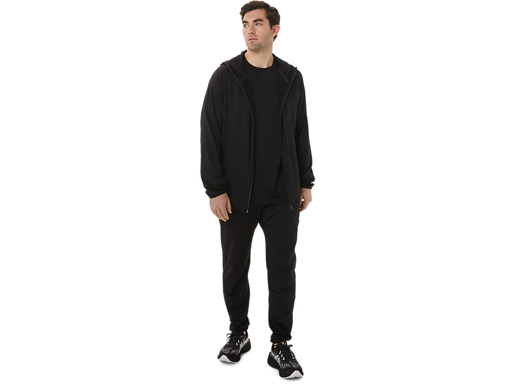 Men's Asics Active Sleeve T Shirts Black | 6953-OHMJR