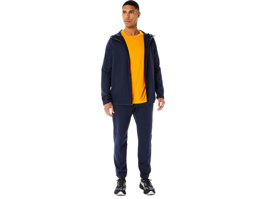 Men's Asics Brushed Knits Pants Dark Blue | 8106-VLECW