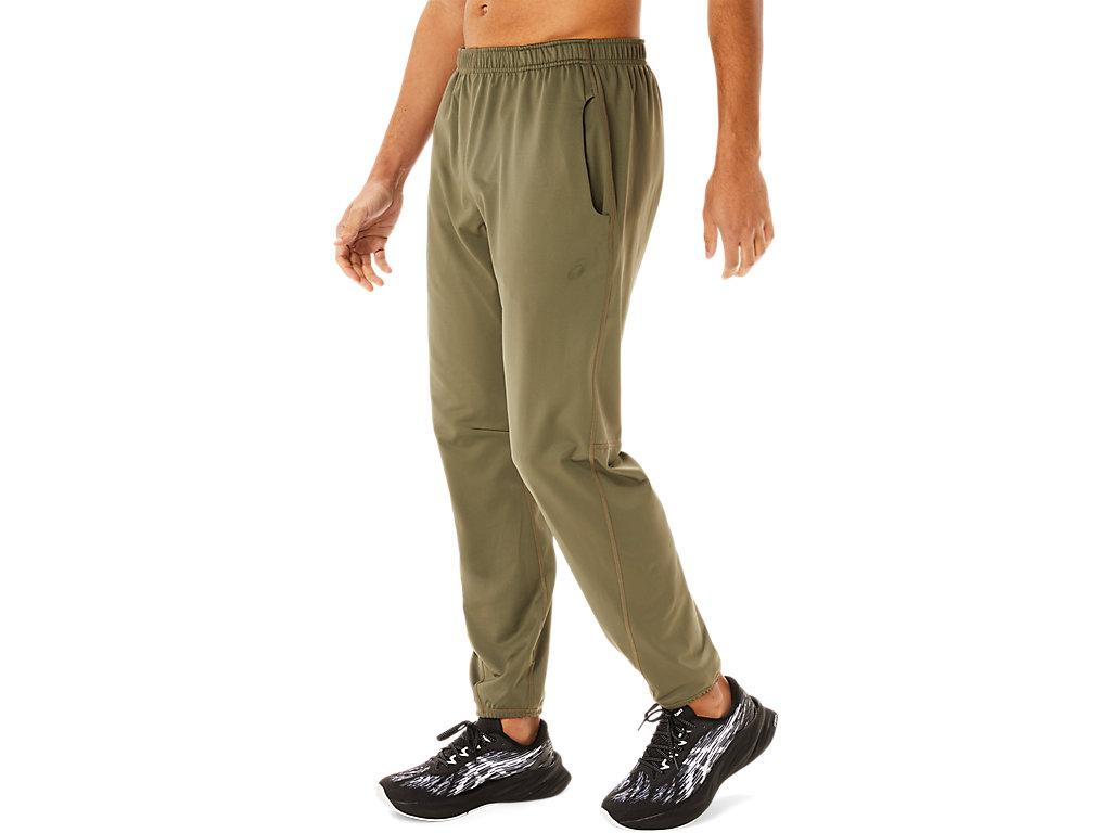 Men's Asics Brushed Knits Pants Green | 2596-JFHIO