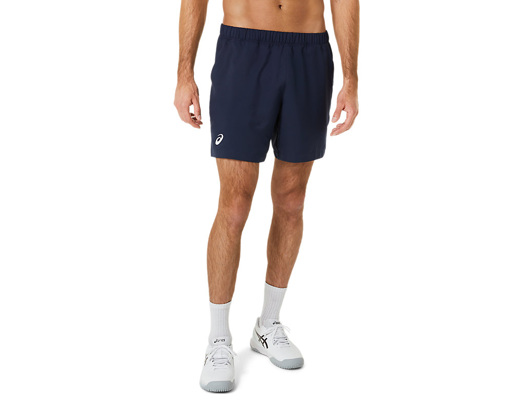 Men\'s Asics Court 7in Shorts Black | 2467-UHEYQ