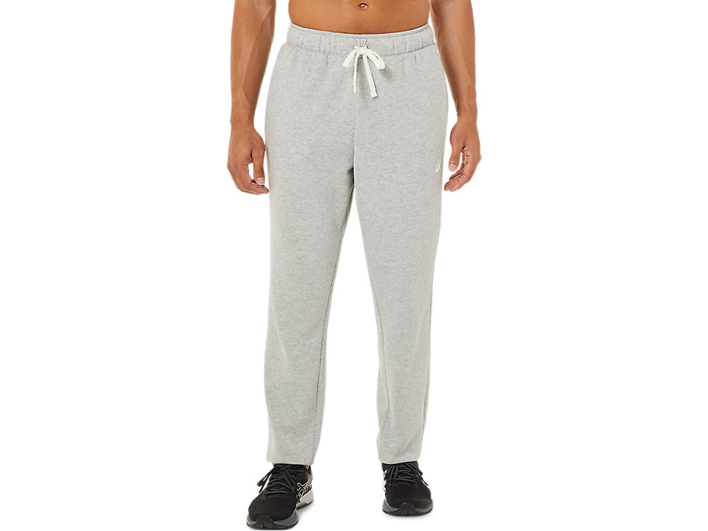 Men\'s Asics Fleece Tapered Pants Light Grey | 9061-TCUBS