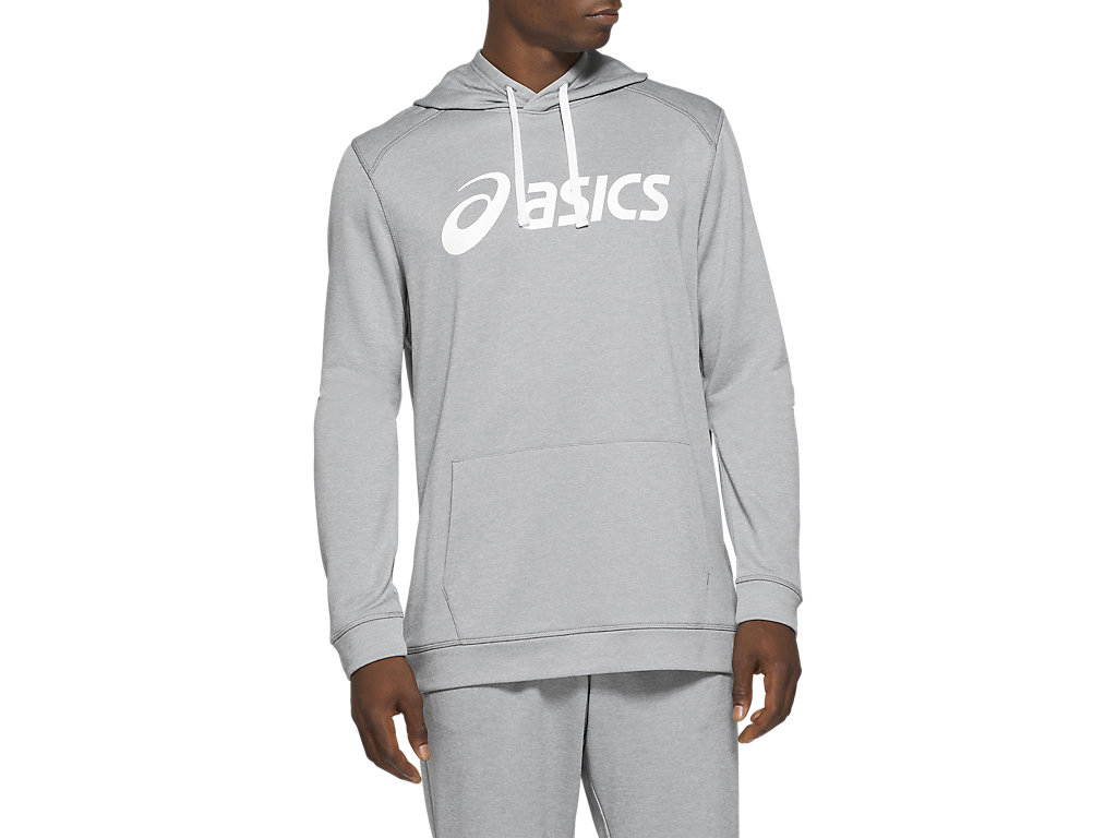 Men\'s Asics French Terry Hoodie White | 3092-ICLSM