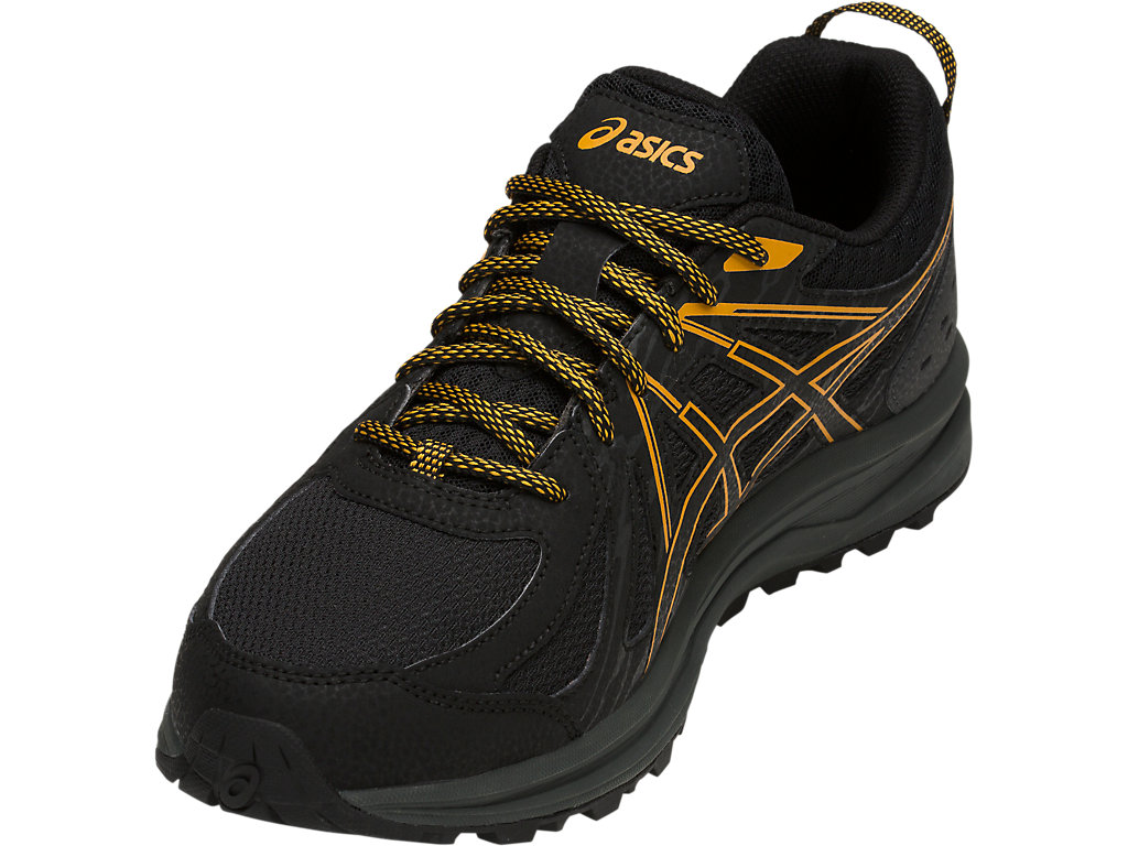 Men's Asics Frequent Trail Trail Running Shoes Black / Black | 7836-LUBPF