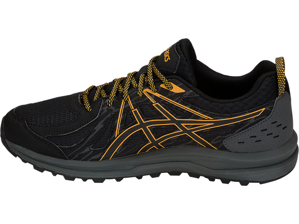 Men's Asics Frequent Trail Trail Running Shoes Black / Black | 7836-LUBPF