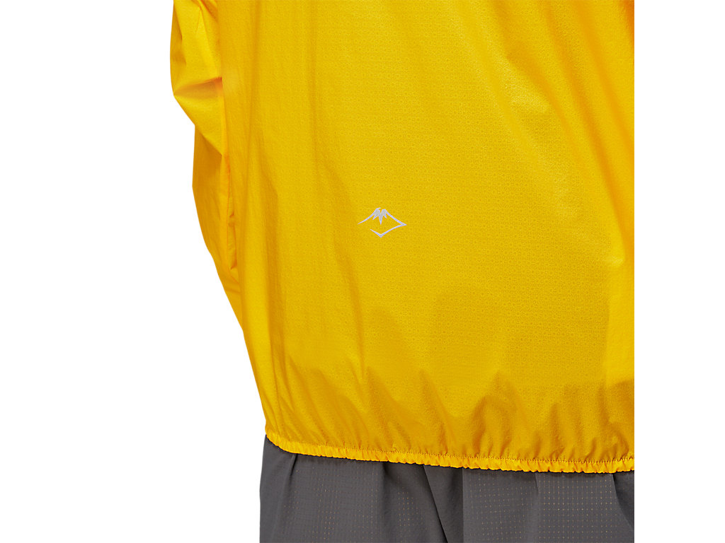 Men's Asics Fujitrail Jackets Yellow | 3926-MADSH