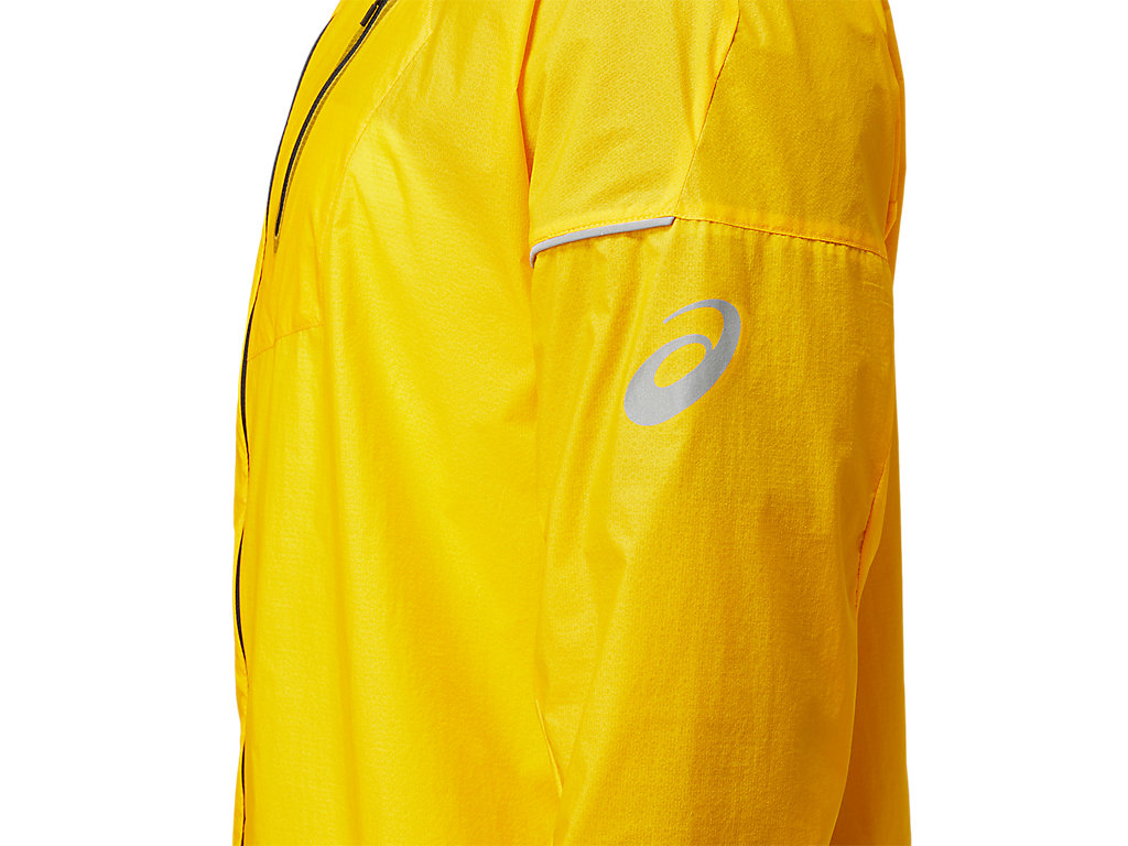 Men's Asics Fujitrail Jackets Yellow | 3926-MADSH