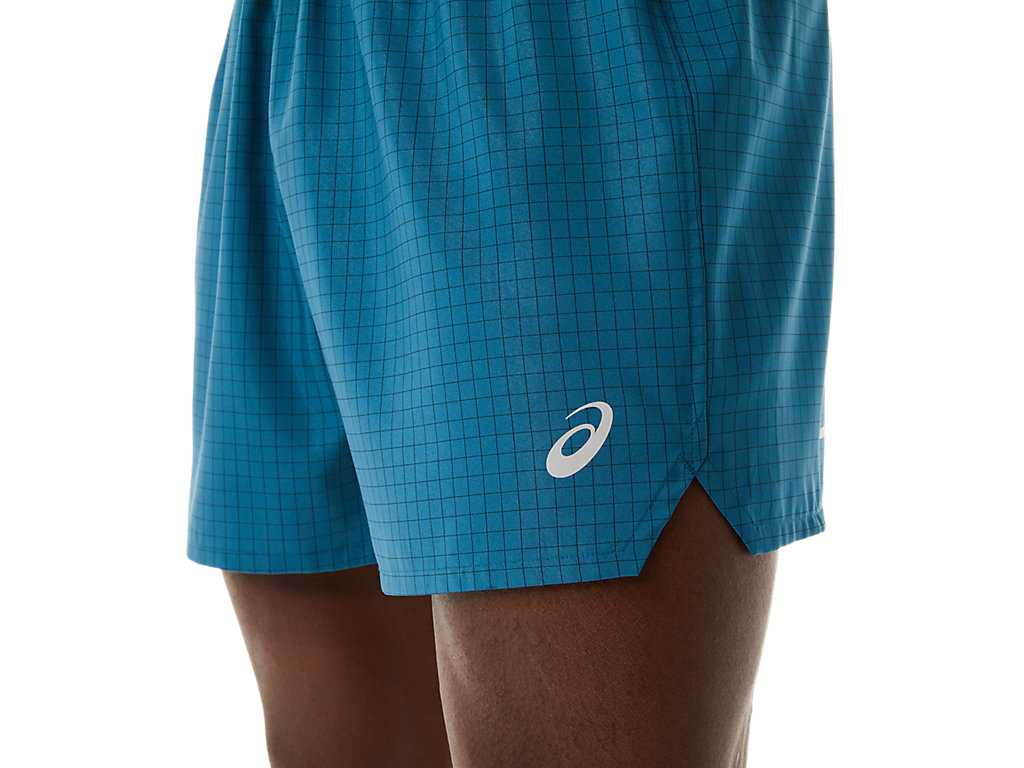 Men's Asics Fujitrail Logo Shorts Turquoise / Yellow | 5930-VGNEI