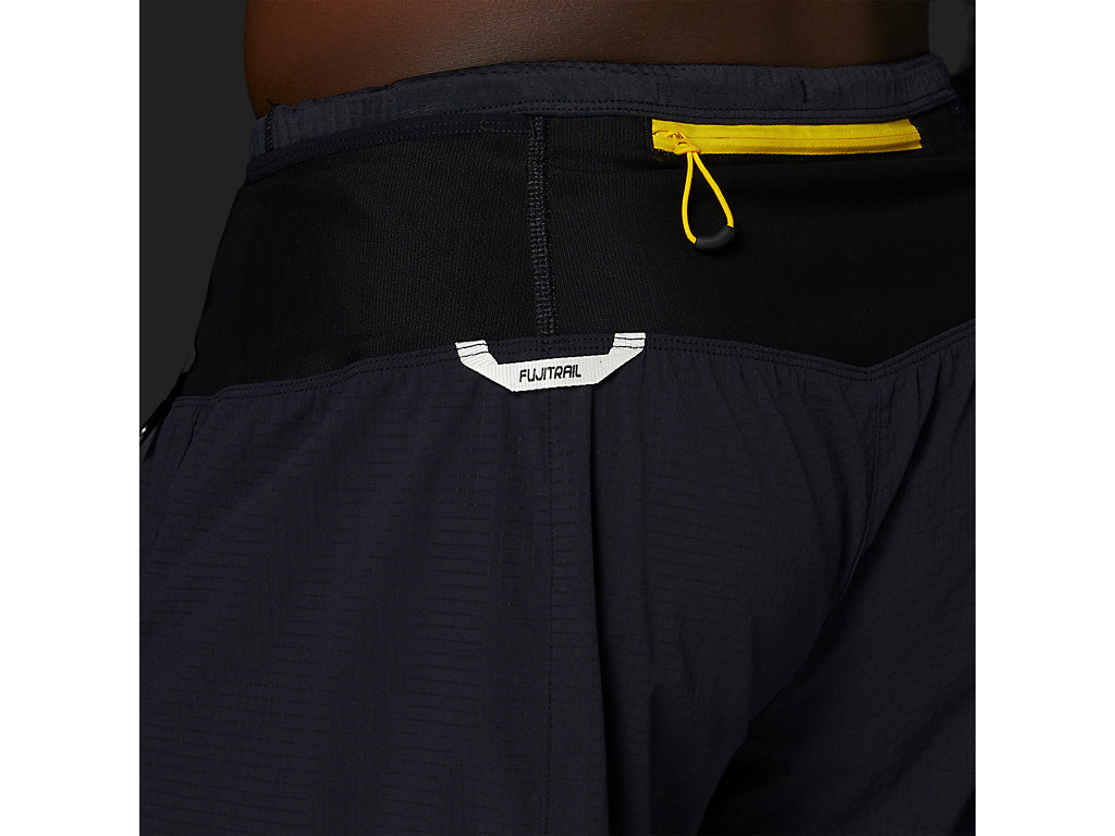 Men's Asics Fujitrail Shorts Black | 5683-HUTFY