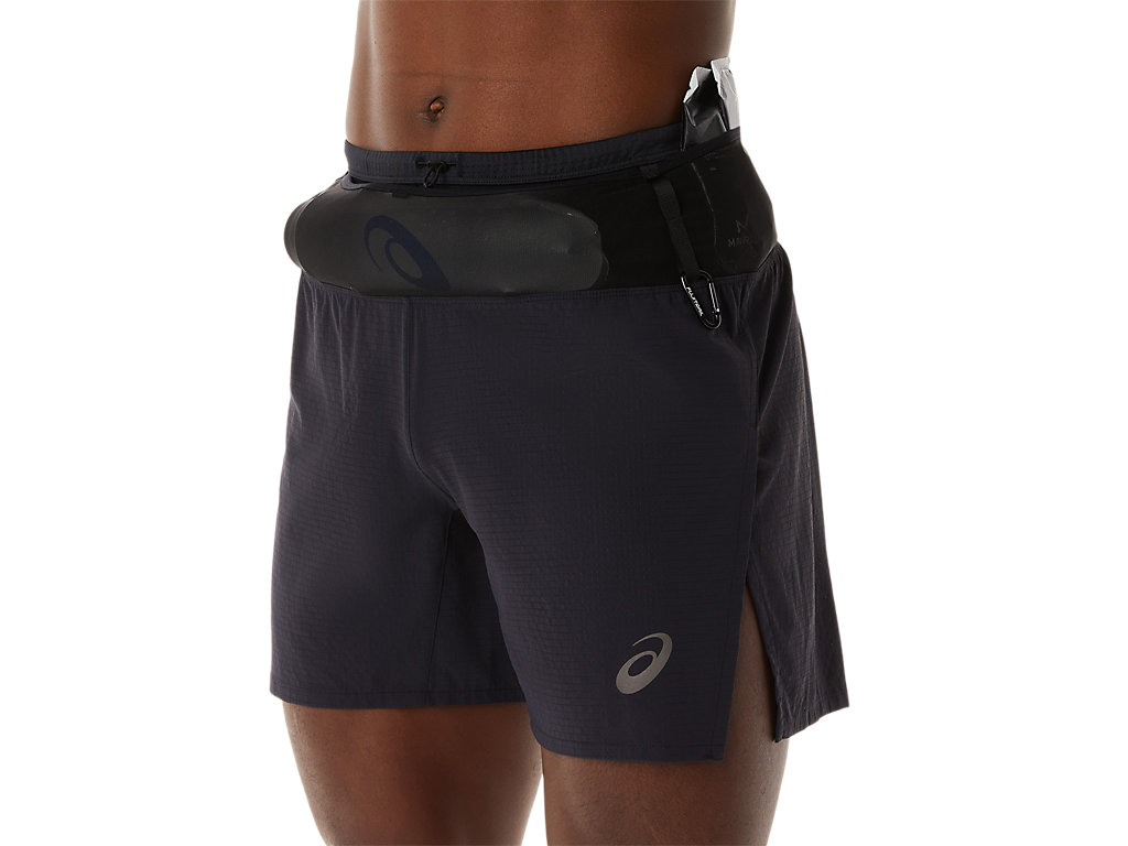 Men's Asics Fujitrail Shorts Black | 5683-HUTFY