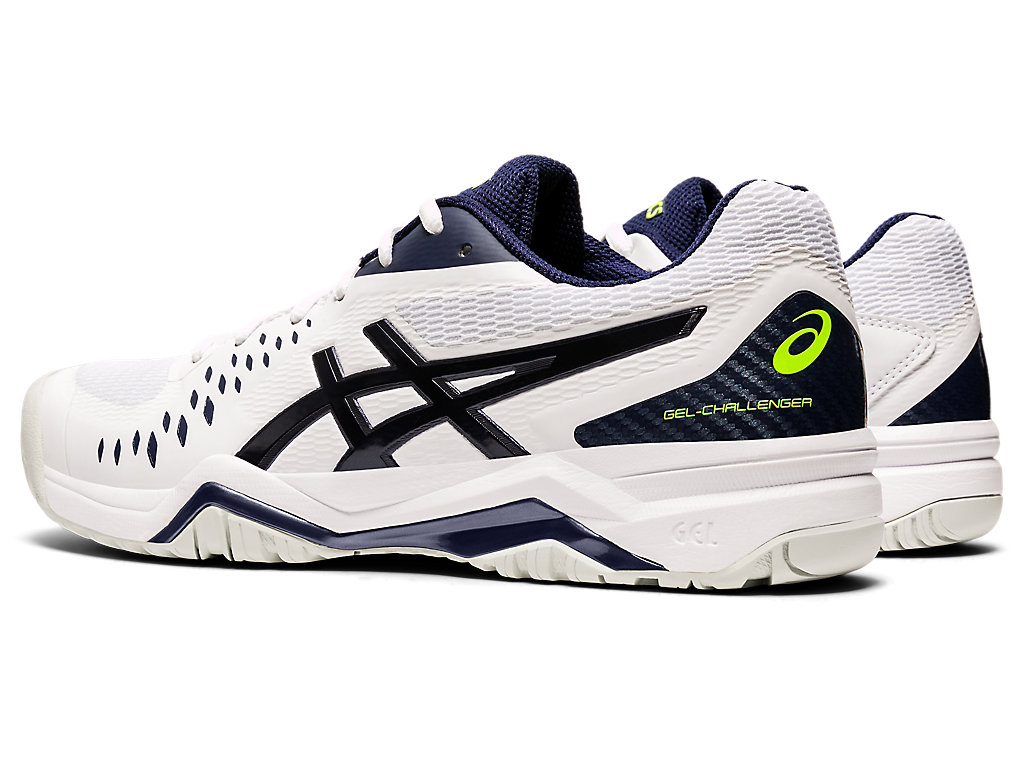 Men's Asics Gel-Challenger 12 Tennis Shoes White / Navy | 1746-TSWAU