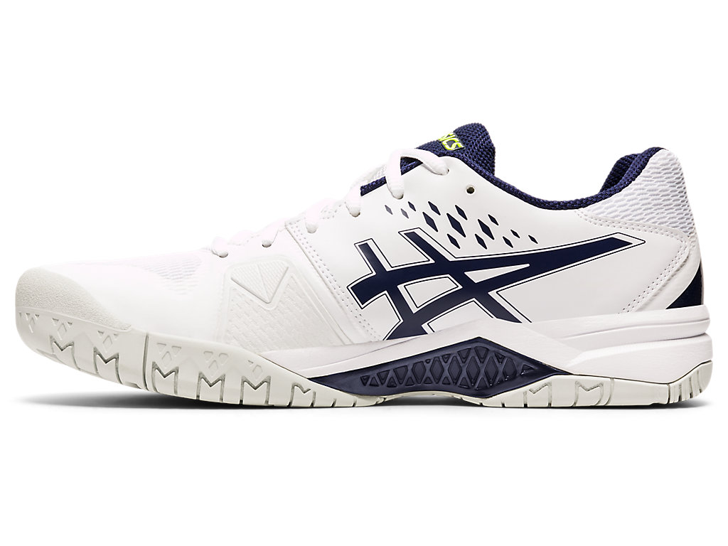 Men's Asics Gel-Challenger 12 Tennis Shoes White / Navy | 1746-TSWAU