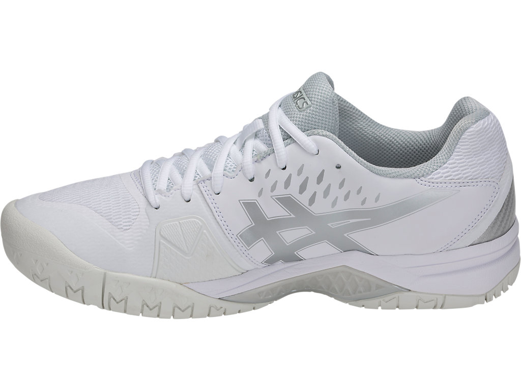 Men's Asics Gel-Challenger 12 Tennis Shoes White / Silver | 8725-FPGJR