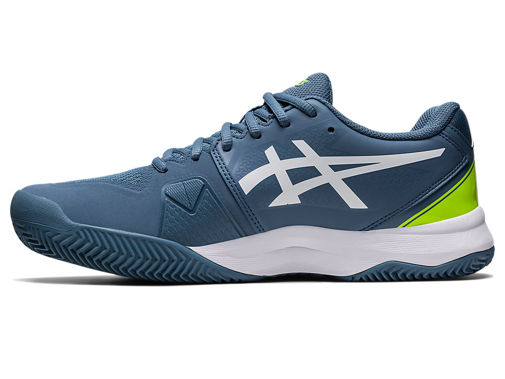 Men's Asics Gel-Challenger 13 Clay Tennis Shoes Grey Blue / White | 2897-FDMJC