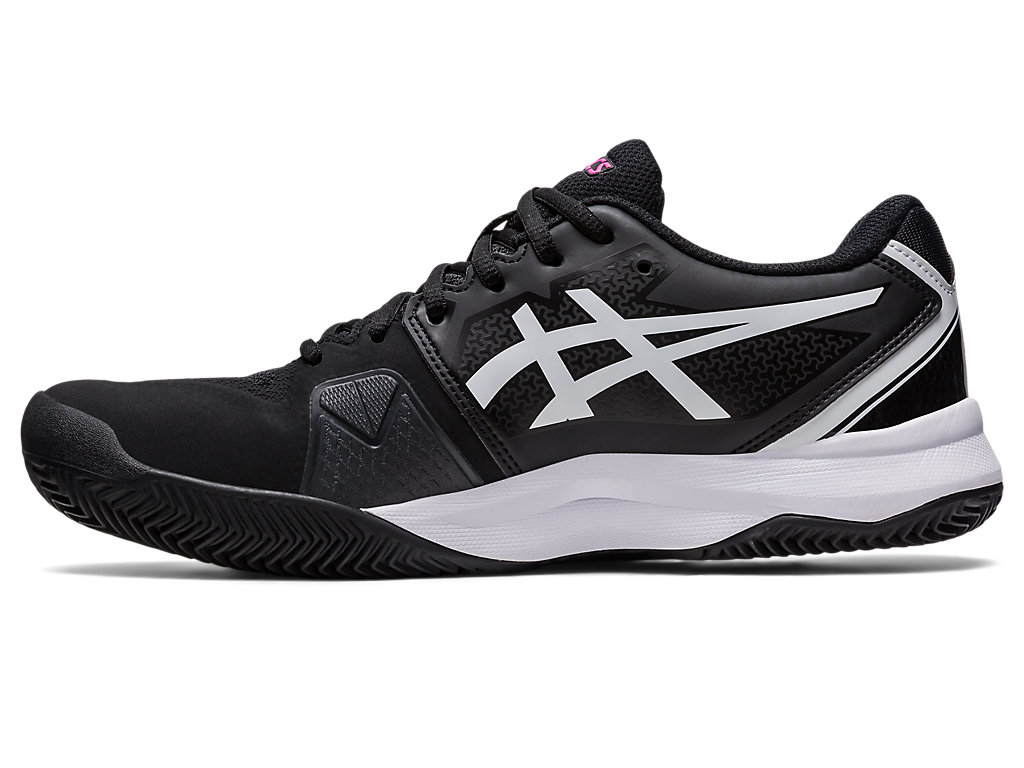 Men's Asics Gel-Challenger 13 Clay Tennis Shoes Black / Pink | 8260-VKTJX