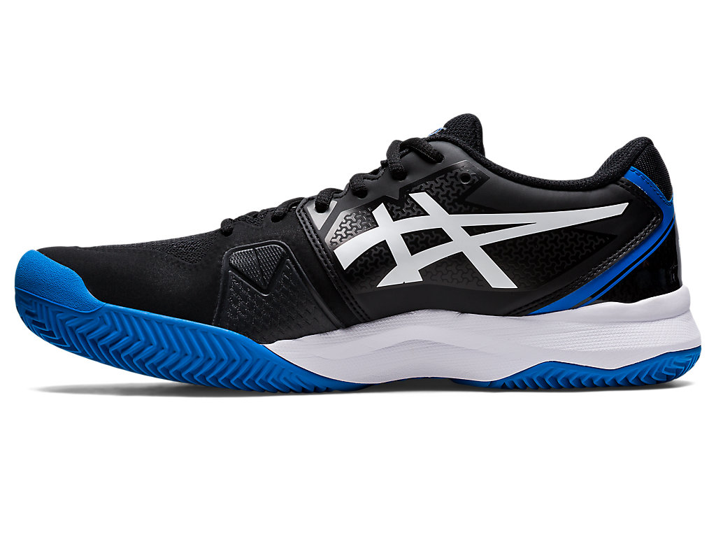 Men's Asics Gel-Challenger 13 Clay Tennis Shoes Black / Blue | 8637-KYAPT