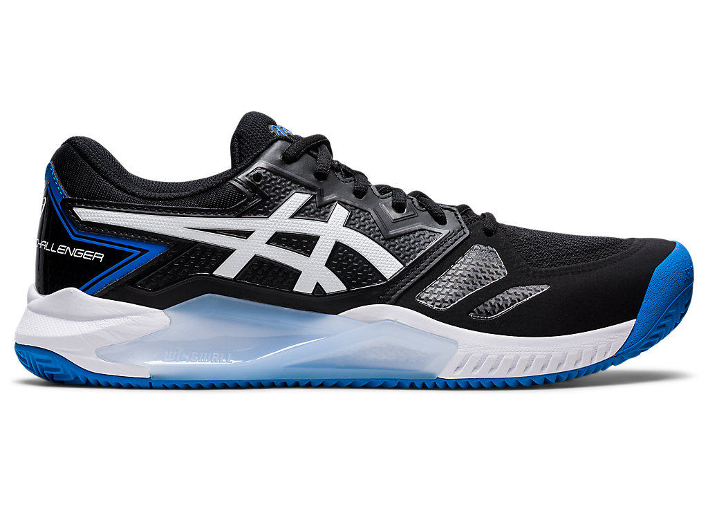 Men\'s Asics Gel-Challenger 13 Clay Tennis Shoes Black / Blue | 8637-KYAPT