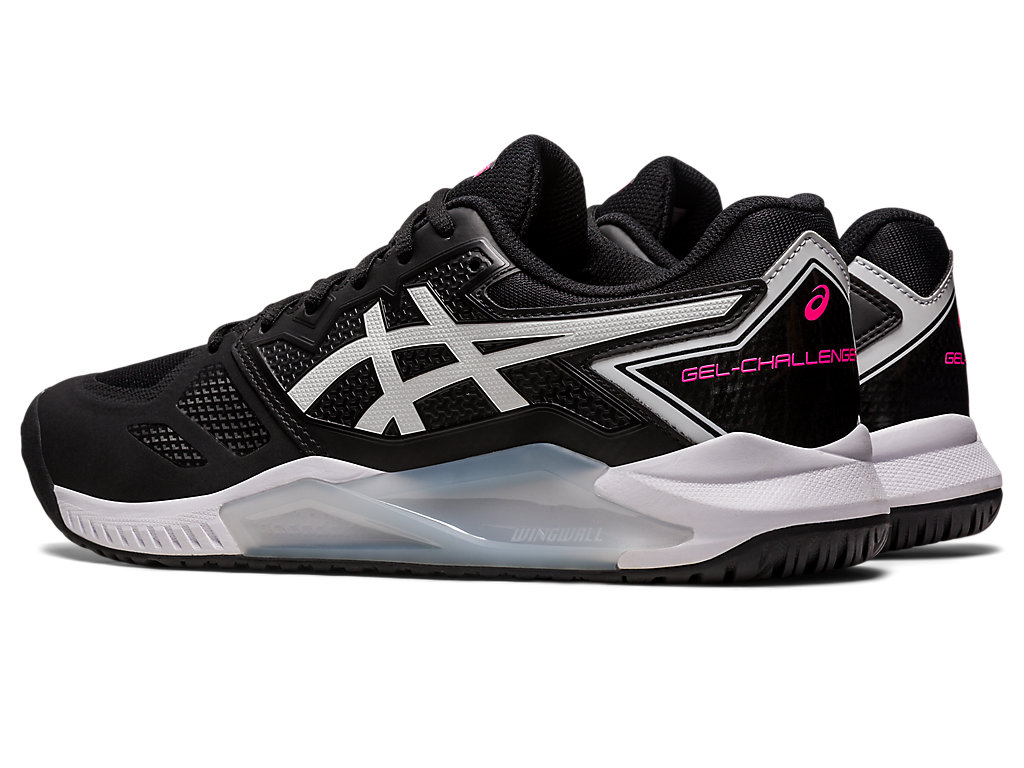 Men's Asics Gel-Challenger 13 Tennis Shoes Black / Pink | 1956-OFNVS