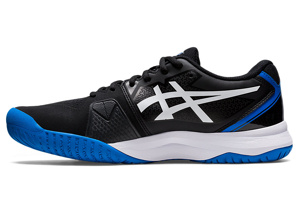 Men's Asics Gel-Challenger 13 Tennis Shoes Black / Blue | 4502-VJNDX