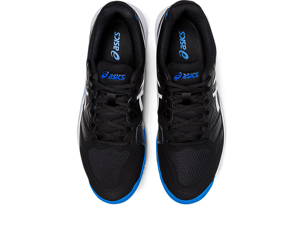 Men's Asics Gel-Challenger 13 Tennis Shoes Black / Blue | 4502-VJNDX