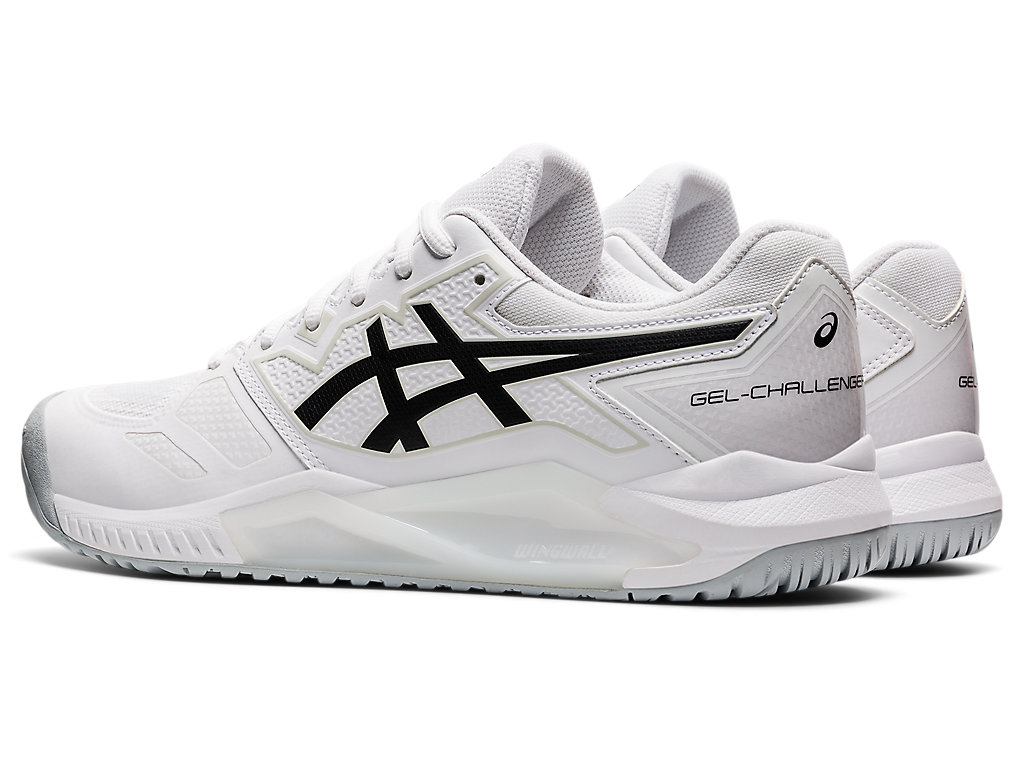 Men's Asics Gel-Challenger 13 Tennis Shoes White / Black | 6704-FVXDL