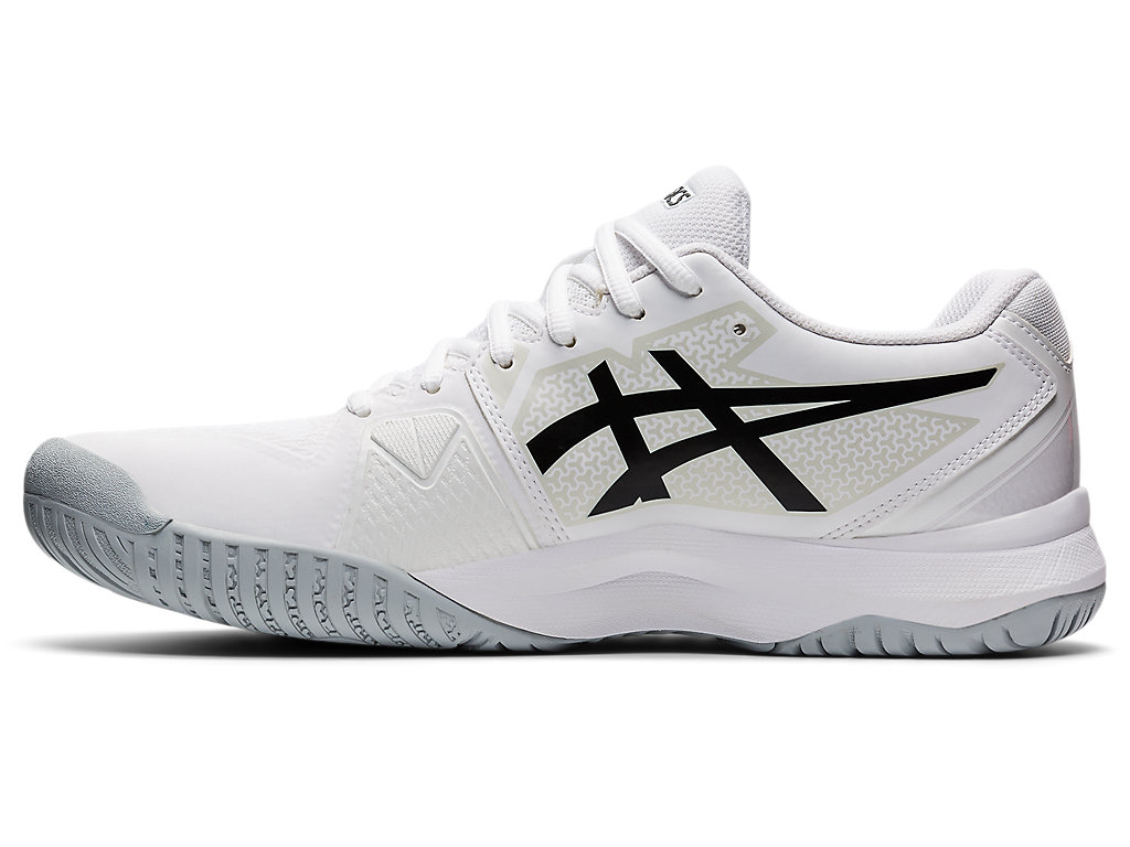 Men's Asics Gel-Challenger 13 Tennis Shoes White / Black | 6704-FVXDL