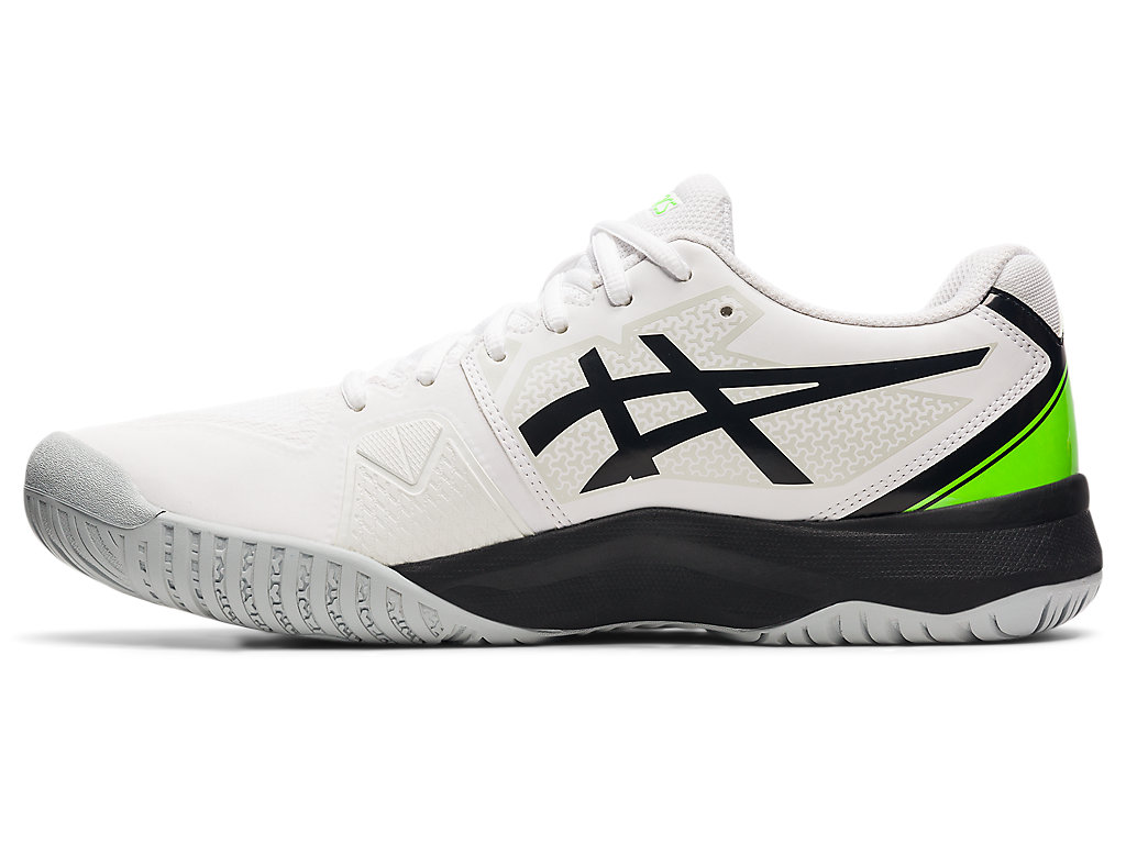 Men's Asics Gel-Challenger 13 Tennis Shoes White / Green | 9782-HIXKV