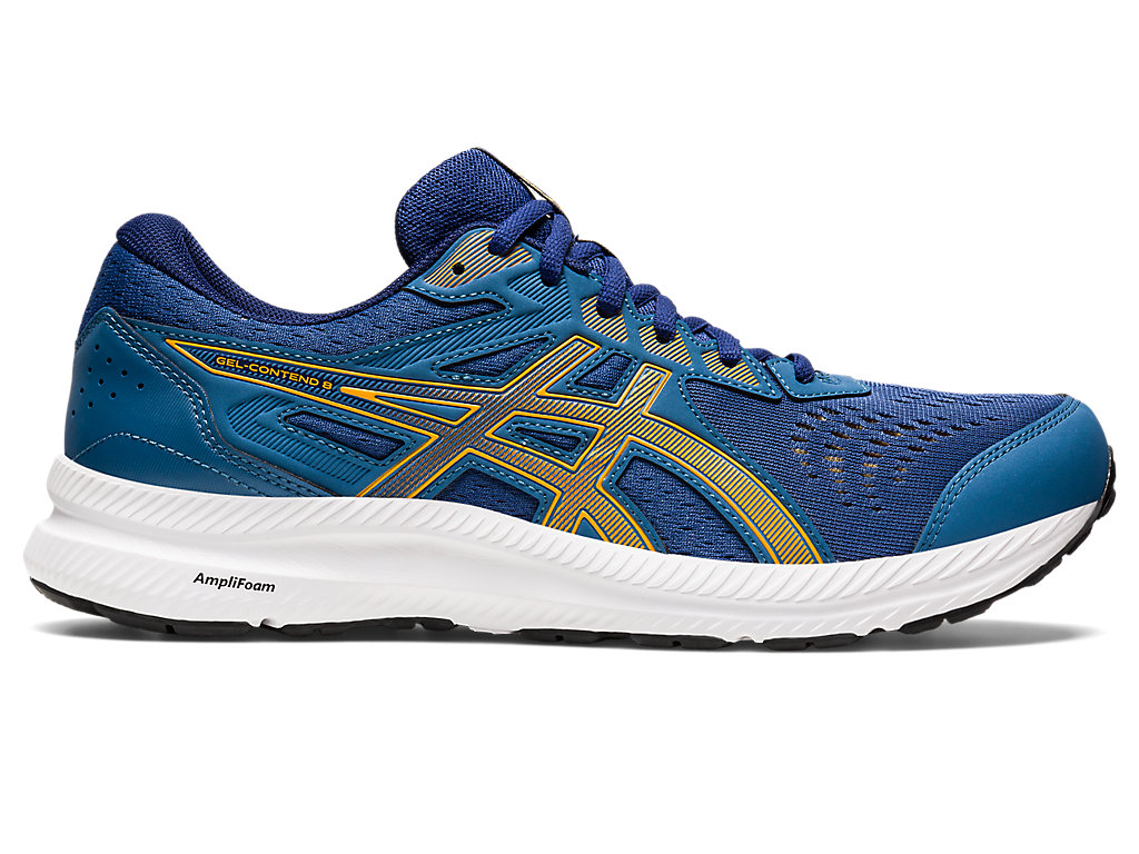 Men\'s Asics Gel-Contend 8 Extra Wide Running Shoes AZURE | 1372-DHYFO