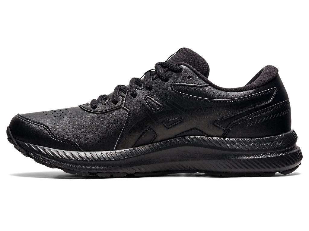 Men's Asics Gel-Contend Walker (4E) Walking Shoes Black / Black | 9210-YGJFQ