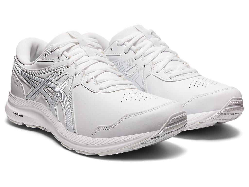 Men's Asics Gel-Contend Walker Walking Shoes White / White | 9738-IPSFW