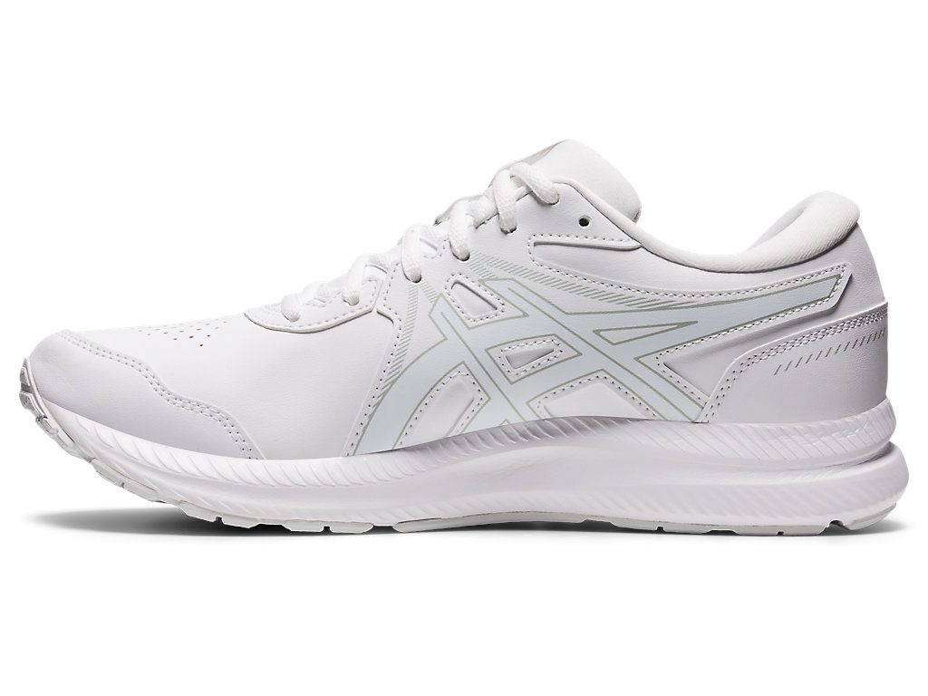 Men's Asics Gel-Contend Walker Walking Shoes White / White | 9738-IPSFW