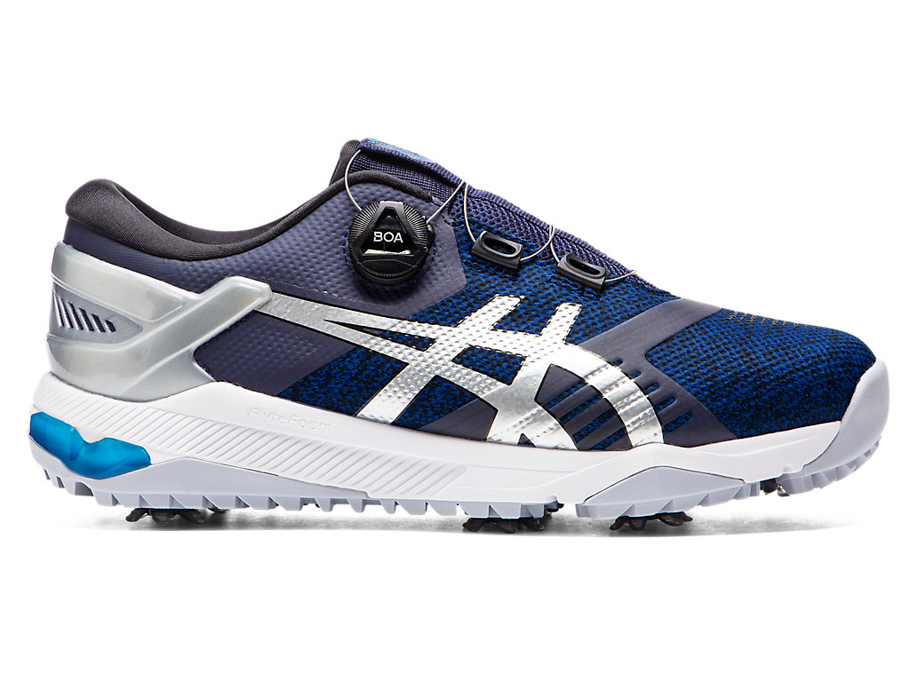 Men\'s Asics Gel-Course Duo Boa Golf Shoes Navy / Silver | 7819-ANBUC