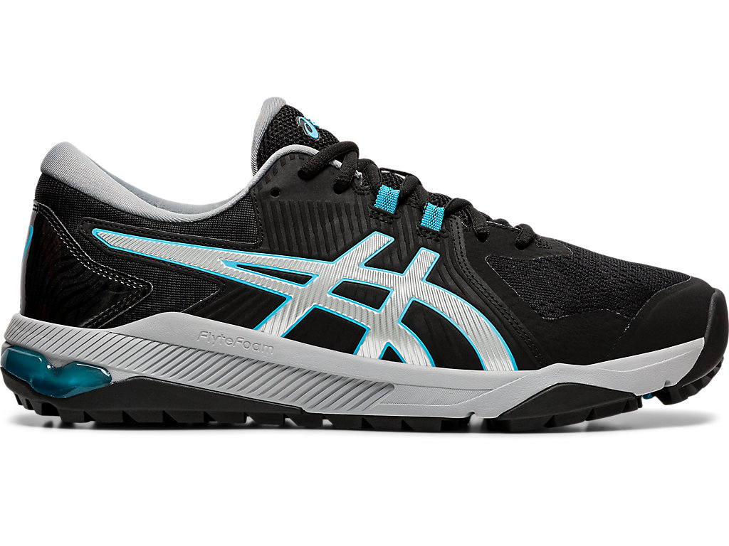 Men\'s Asics Gel-Course Glide Men Golf Shoes Black / Silver | 6907-ROCTM