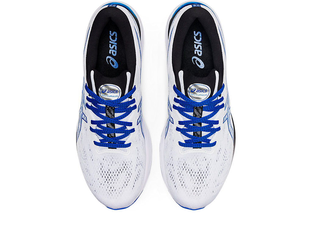 Men's Asics Gel-Cumulus 23 Running Shoes White / Blue | 9863-LBSKM