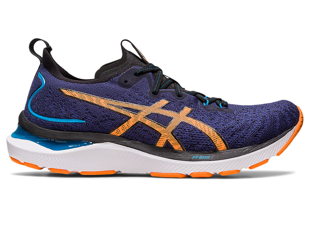 Men\'s Asics Gel-Cumulus 24 Mk Running Shoes Indigo Blue / Orange Coral | 4258-LAZXS