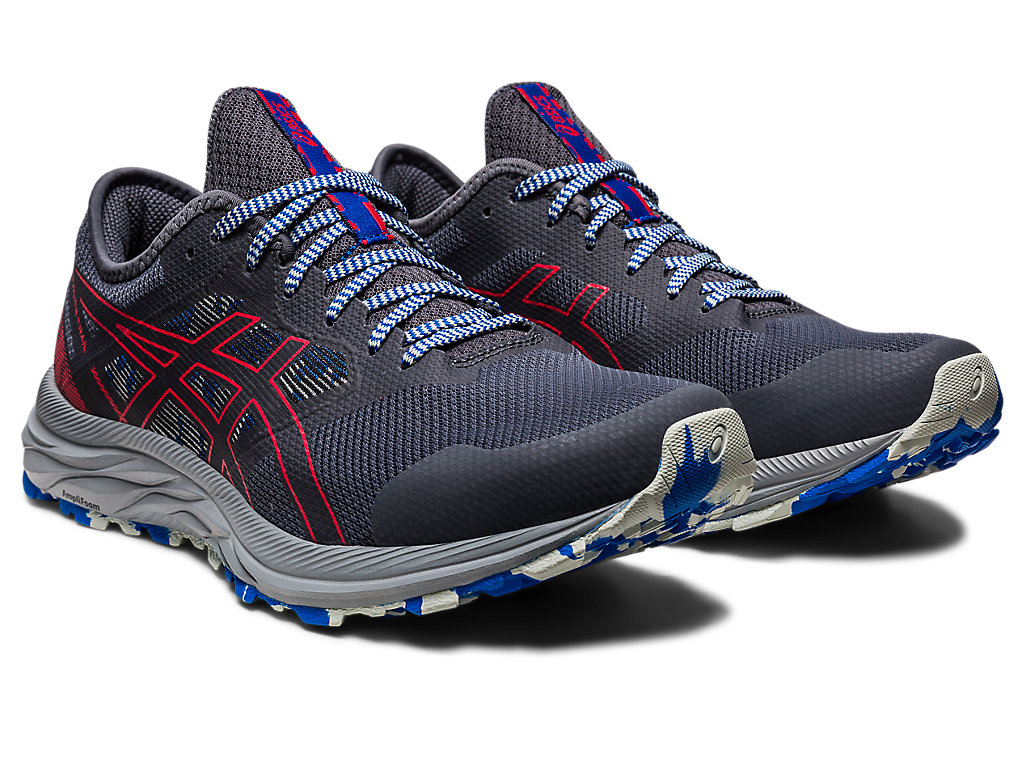 Men's Asics Gel-Excite Trail Running Shoes Grey / Red | 0743-SBTXR