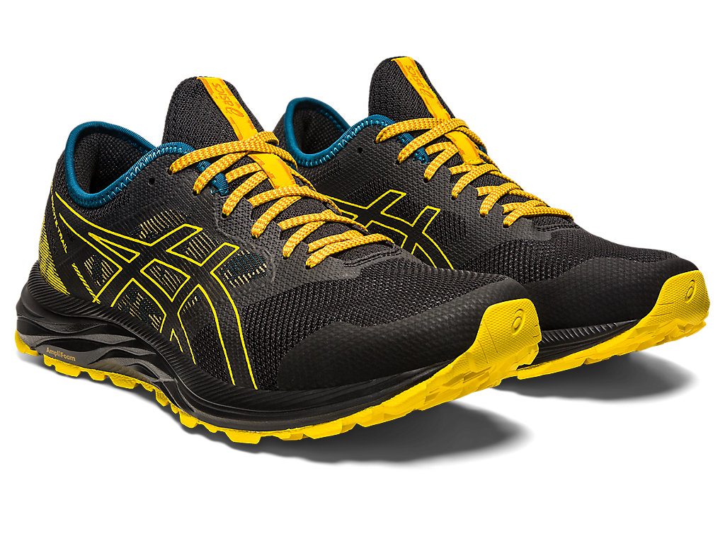 Men's Asics Gel-Excite Trail Running Shoes Black / Yellow | 9815-OEBQI