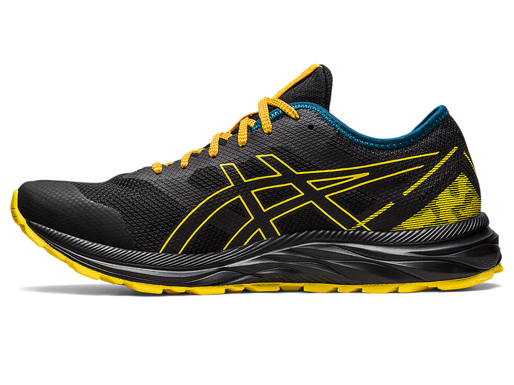 Men's Asics Gel-Excite Trail Running Shoes Black / Yellow | 9815-OEBQI