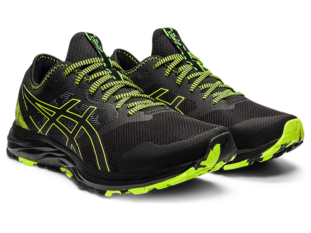 Men's Asics Gel-Excite Trail Walking Shoes Black / Green | 6038-VWMGE