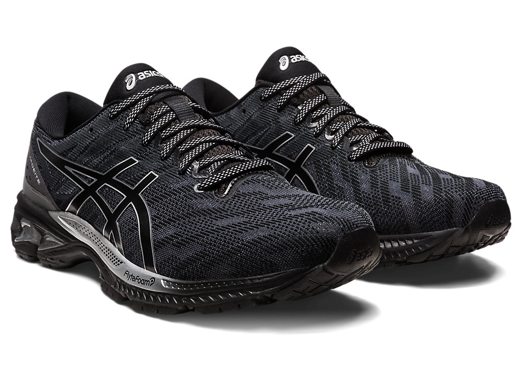 Men's Asics Gel-Jadeite Running Shoes Black / Silver | 8712-SLOWI