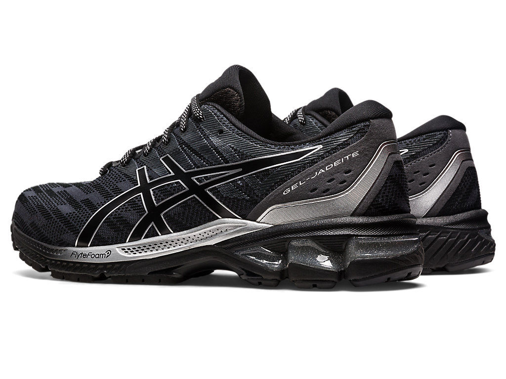 Men's Asics Gel-Jadeite Running Shoes Black / Silver | 8712-SLOWI