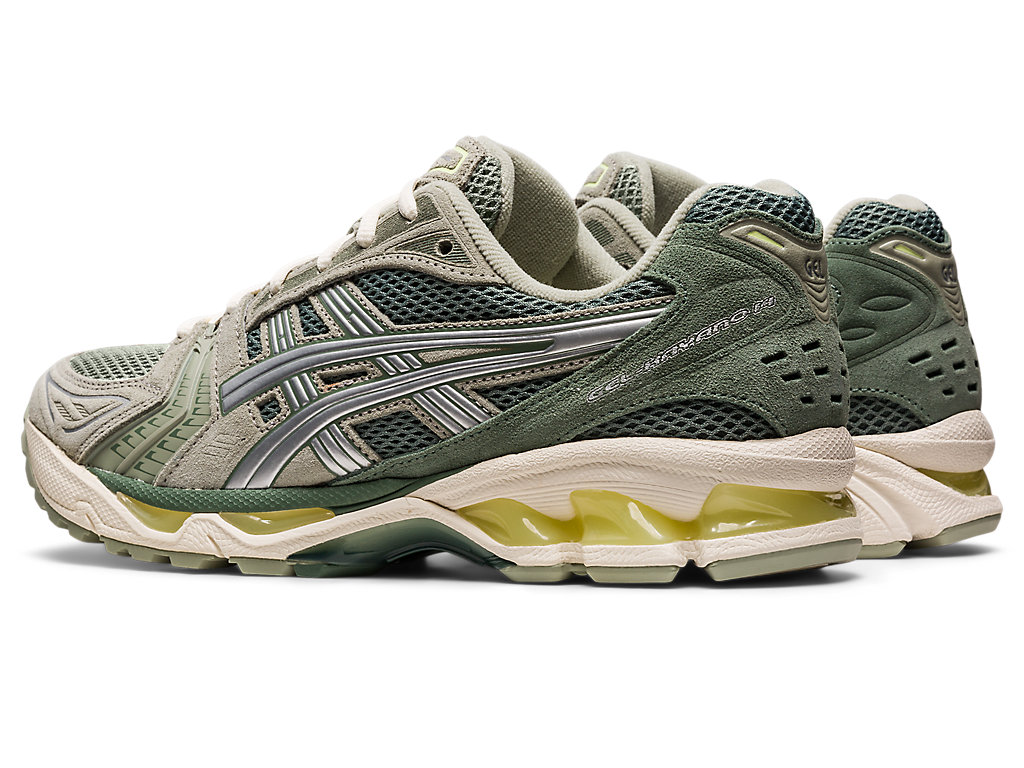 Men's Asics Gel-Kayano 14 Sneakers Olive Grey / Silver | 8436-RDVBN