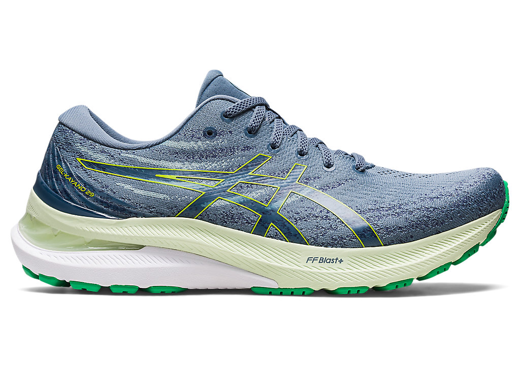 Men\'s Asics Gel-Kayano 29 Running Shoes Grey Blue / Light Green | 5960-OBISC