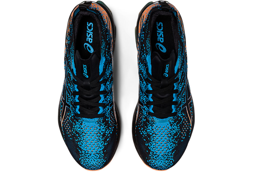 Men's Asics Gel-Kinsei Blast Running Shoes Black / Blue | 1948-GYBDI