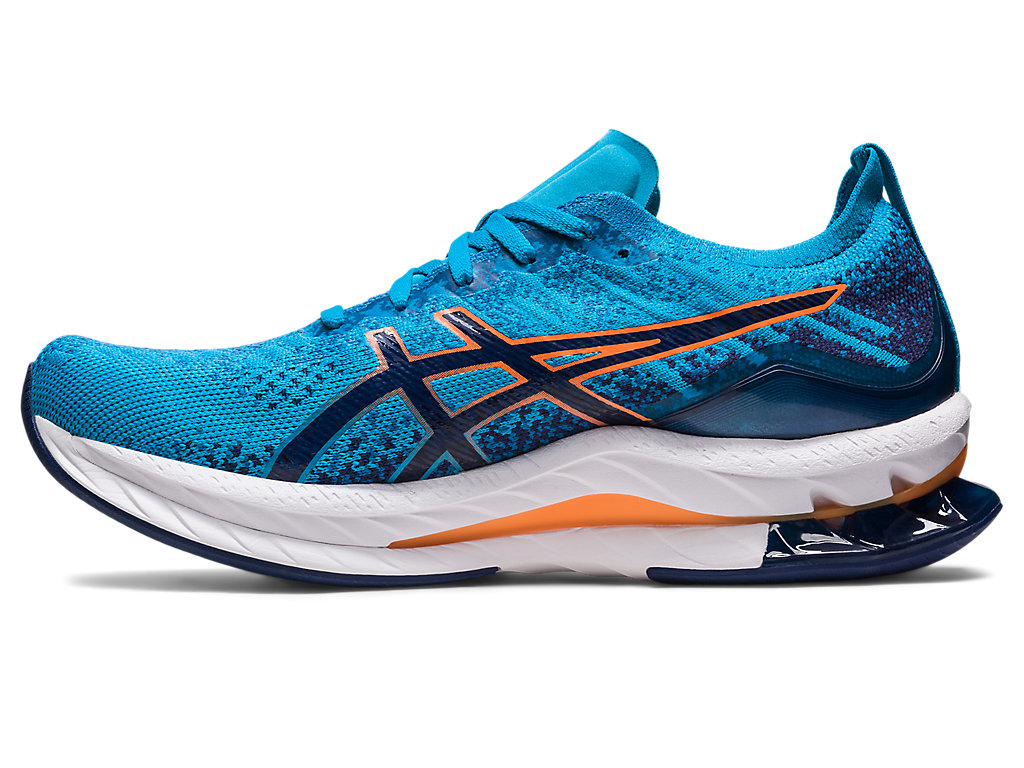 Men's Asics Gel-Kinsei Blast Running Shoes Blue / Orange Coral | 5268-RTYIM