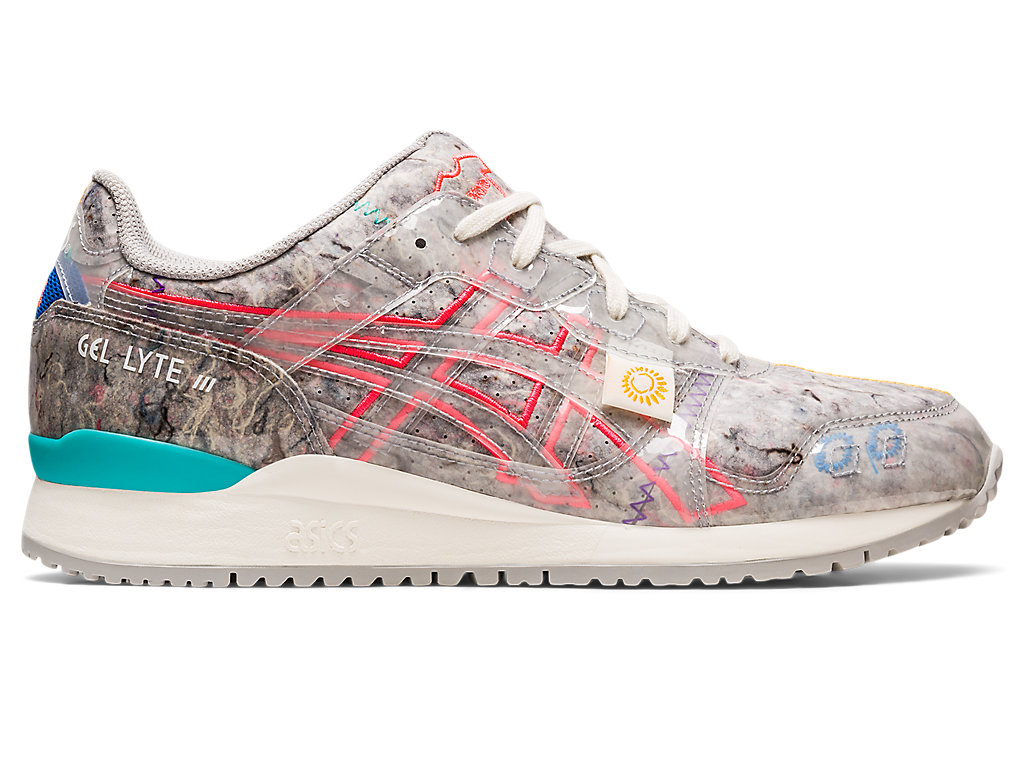 Men\'s Asics Gel-Lyte Iii Og Recycled Felt Sneakers Grey / Pink | 2513-ZPHMF