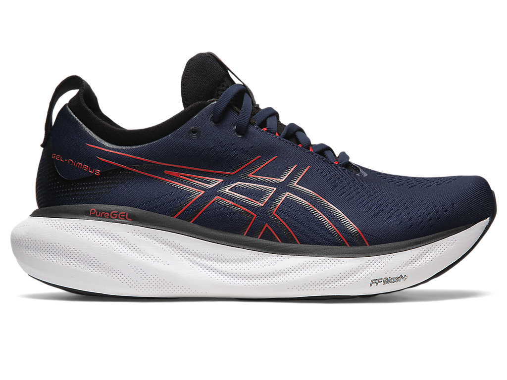 Men\'s Asics Gel-Nimbus 25 Running Shoes Red | 3549-FHIAN