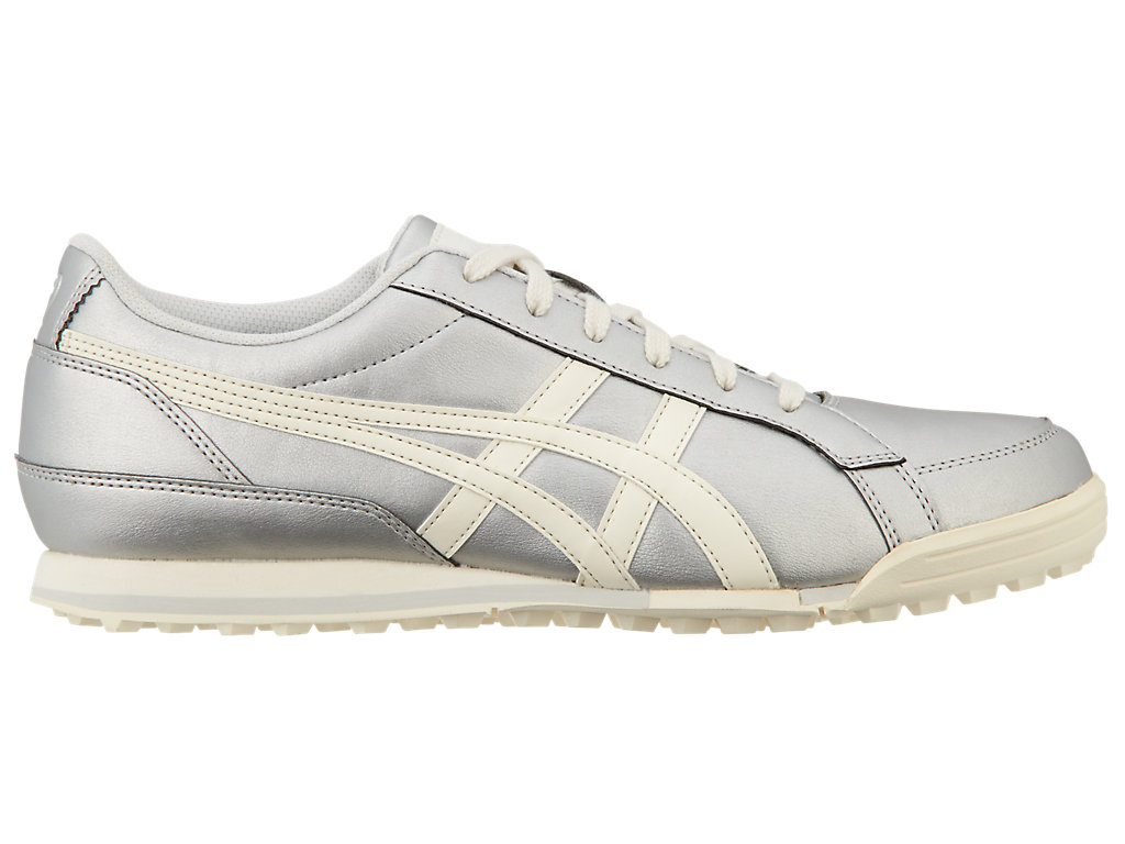 Men\'s Asics Gel-Preshot Classic 3 Golf Shoes Silver / Cream | 5914-ZXWIN