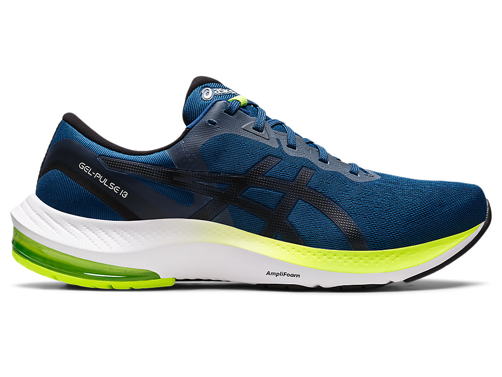 Men\'s Asics Gel-Pulse 13 Walking Shoes Blue / Black | 4273-UQYTN