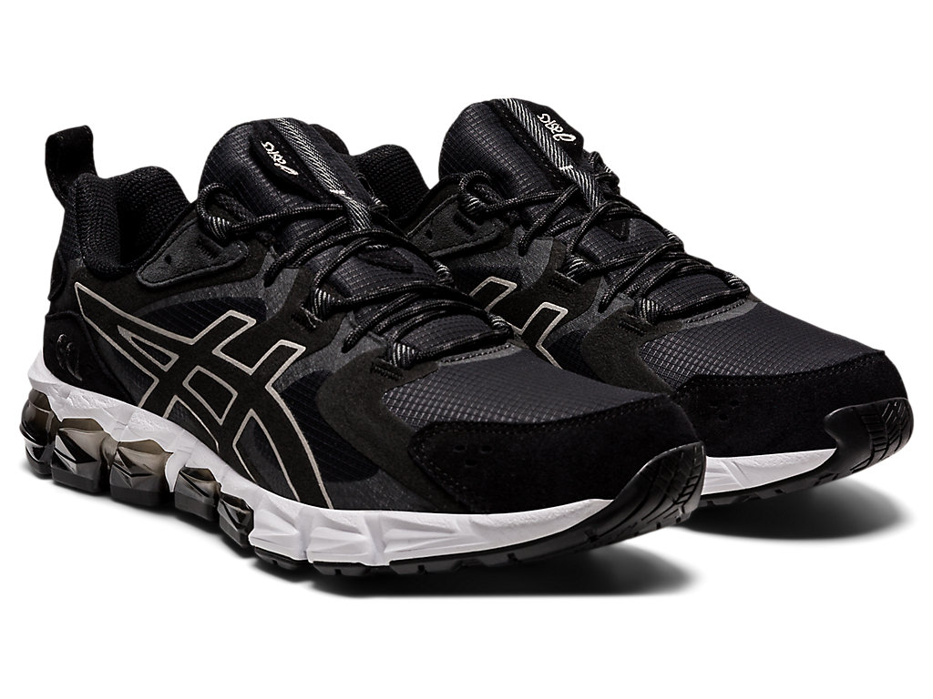 Men's Asics Gel-Quantum 180 Sneakers Black / Deep Grey | 7892-XEUCK